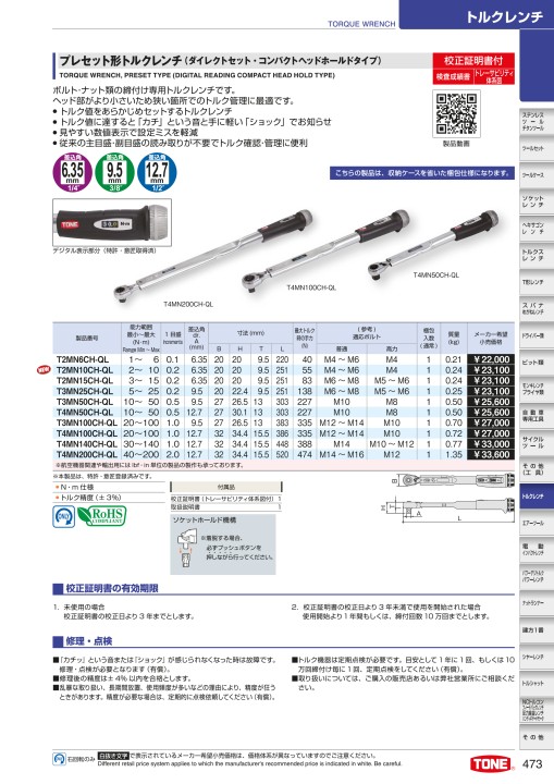 TOOL CATALOG No2108